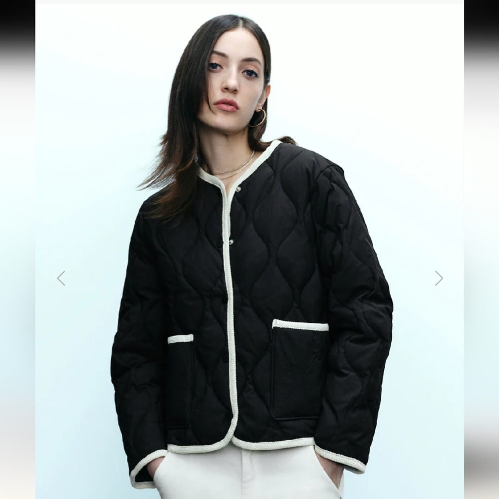 Urban Revivo CREW NECK DOWN Quilted JACKET